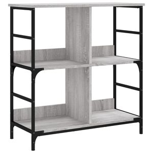 vidaXL Bookshelf Grey Sonoma 78,5x33x82 cm Engineered Wood