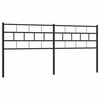 vidaXL Metal Replace Headboard Black 193 cm