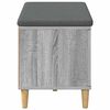 vidaXL Hall Bench with Cushion with Door Grey Sonoma 80 x 38 x 46 cm