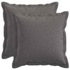 vidaXL Cushion Cover 2 pcs HOUTEN Light Grey 40 x 40 cm Faux Linen