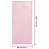 vidaXL Outdoor Chair Towels 2 pcs Pink 130 x 60 cm