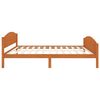 vidaXL Bed Frame without Mattress Honey Brown Solid Wood 160x200 cm (322040+2x321987)