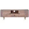 vidaXL TV Cabinet 118x30x40 cm Solid Acacia Wood