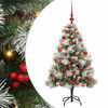 vidaXL Artificial Christmas Tree Green and white 150 cm