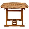 vidaXL 5 Piece Garden Dining Set Solid Wood Acacia and Textilene