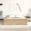 vidaXL Bed Frame without Mattress Concrete Grey 120x190 cm Small Double