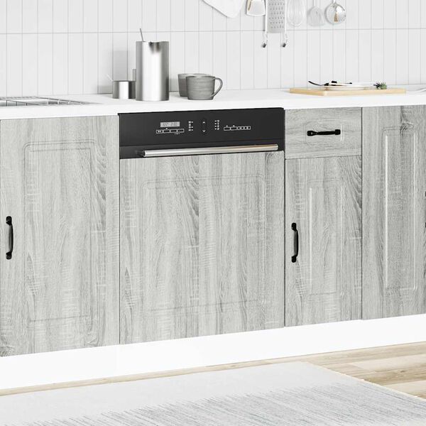 vidaXL Dishwasher Panel&nbsp;Kalmar&nbsp;Grey Sonoma 60x1.5x67 cm Engineered Wood