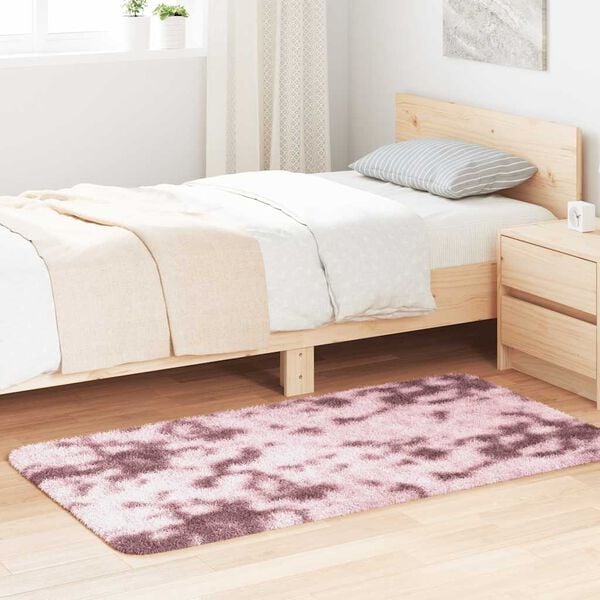 vidaXL Shaggy Rug High Pile NAVARRA Dusty Pink 80x150 cm Polyester