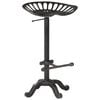 vidaXL Bar Stool | Black | Cast Iron | Counter Height | Adjustable | Retro