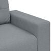 vidaXL Sofa 3 pcs Light Grey Fabric