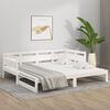 vidaXL Pull-out Day Bed without Mattress White 2x(90x190) cm