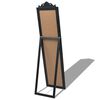 vidaXL Free-Standing Mirror Baroque Style 160x40 cm Black