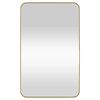 vidaXL Wall-mounted Mirror Gold 50x80 cm Rectangle