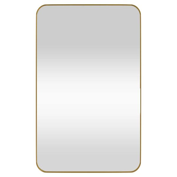 vidaXL Wall-mounted Mirror Gold 50x80 cm Rectangle