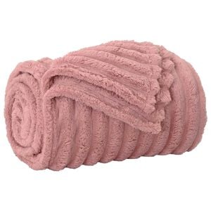 vidaXL Throw Blanket Pink 270 x 240 cm 1.38 kg Fleece