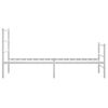vidaXL Metal Bed Frame without Mattress with Footboard&nbsp;White 90x200cm