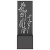vidaXL Garden Privacy Screen Black 50 x 140 cm Cold-rolled steel