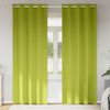 vidaXL Blackout Curtains with Rings 2 pcs Green 225 x 140 cm Polyester