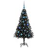 vidaXL Christmas Tree with 150 LEDs with Stand Black 150 cm PVC