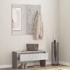 vidaXL Hallway Furniture Set Concrete Grey Engineered Wood