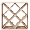vidaXL Wine Rack 2 pcs Natural 62 x 25 x 62 cm Solid Pine Wood