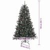 vidaXL Artificial Christmas Tree with 150 LEDs with Stand Green 150 cm