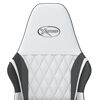 vidaXL Gaming Chair White and Black Faux Leather