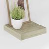 vidaXL Floating Wall Shelf Oak 23x23.5x3.8 cm MDF