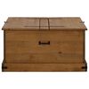 vidaXL Storage Chest HALDEN 91x91x47 cm Solid Wood Pine