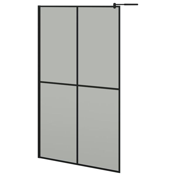 vidaXL Walk-in Shower Screen 118x190 cm Dark Tempered Glass