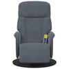 vidaXL Massage Recliner Chair Dark Grey 91 x 71 x 105 cm Velvet