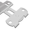 vidaXL Door Latch 12 pcs Silver 70 x 8 mm Steel