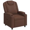 vidaXL Recliner Chair Brown 75 x 95 x 106 cm Fabric