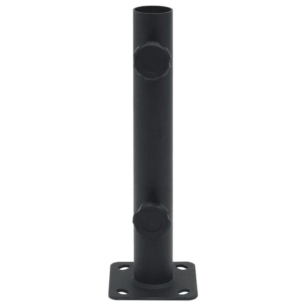 vidaXL Parasol Base for &Oslash;32/34/38 mm Pole Matt Black Steel