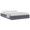 vidaXL Storage Bed with Headboard Dark Grey 135 x 190 cm Velvet