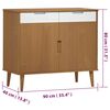 vidaXL Sideboard MOLDE Brown 90x40x80 cm Solid Wood Pine