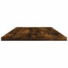 vidaXL Wall Shelves 4 pcs Smoked Oak 100x30x1.5 cm Engineered Wood
