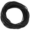 vidaXL Leather Cord Black &Oslash;1 mm x 50 m Leather