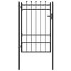 vidaXL Fence Gate HORST 100 x 150 cm Metal Black Lockable