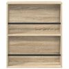 vidaXL Magazine Rack Sonoma Oak 60 x 12 x 70 cm Engineered Wood