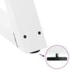 vidaXL Coffee Table Legs 2 pcs White 30x(30-31.3) cm Steel