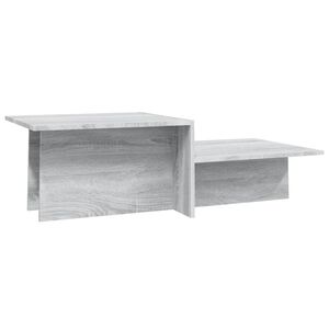 vidaXL Coffee Table Grey Sonoma 111.5x50x33 cm Engineered Wood