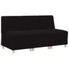 vidaXL Modular Sofa Unit Armless 3 pcs Black 55 x 74 x 82 cm