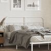 vidaXL Metal Headboard White 140 cm