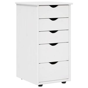 vidaXL Cabinet 34 x 39 x 61.5 cm Solid Pine Wood White