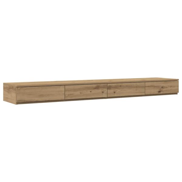 vidaXL Bed Drawers Artisan Oak 200 x 36.5 x 16.5 cm Engineered Wood