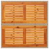 vidaXL Garden Table Beige 80x80x75 cm Poly Rattan Acacia Wood