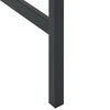 vidaXL Bar Table Black 100x50x110 cm Powder-coated Steel
