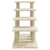 vidaXL Cat Tree with Sisal Scratching Posts Cream 63 cm