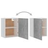 vidaXL Hanging Cabinet Lyons 2 pcs Concrete Grey 50x31x60 cm Engineered Wood
